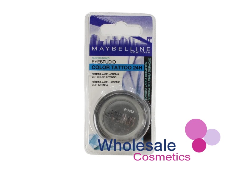 10 x Maybelline 24HR Color Tattoo Eyeshadow - 55 IMMORTAL CHARCOAL